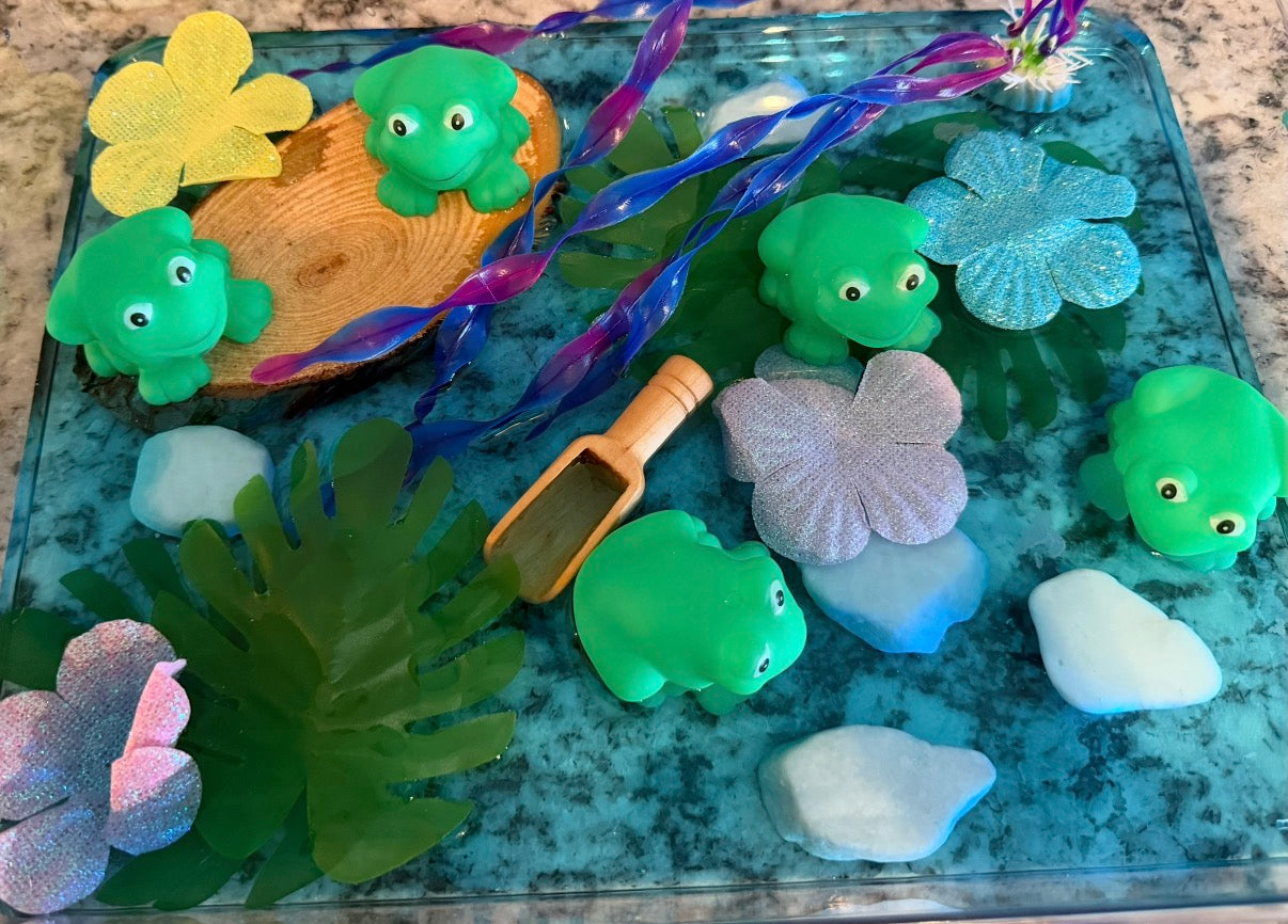 Five Green and Speckled Frogs Water Play