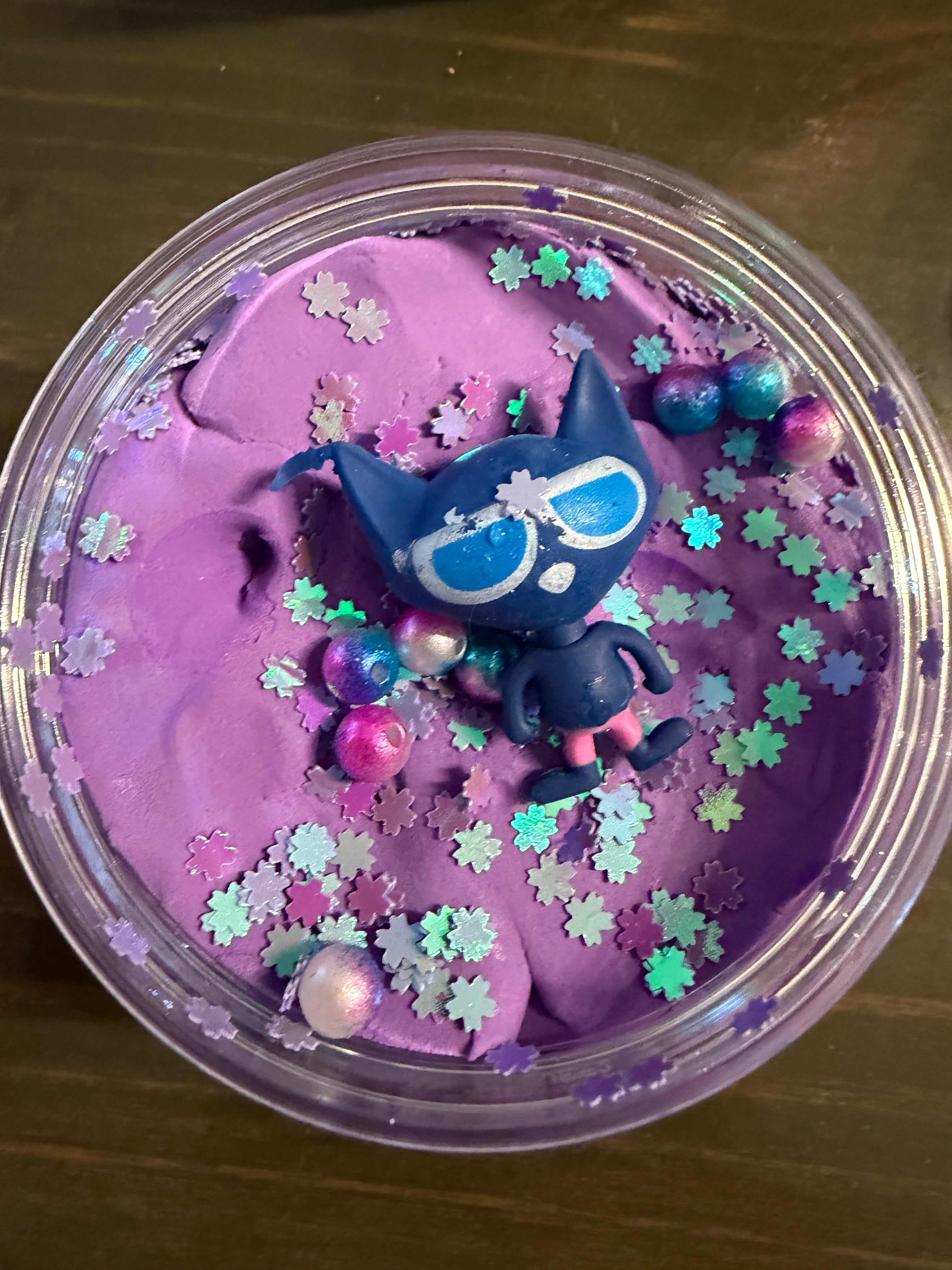 Cosmic Kitty Purple Cloud Dough