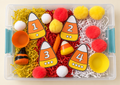 Candy Corn Counting Toddler Bin